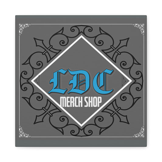 LDC Logo Blackletter Print-Matte Canvas, Stretched, 1.25"