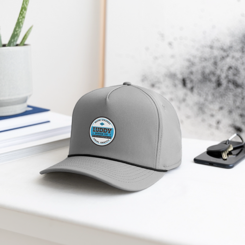 Black LDC Logo Snapback Baseball Cap - gray/black