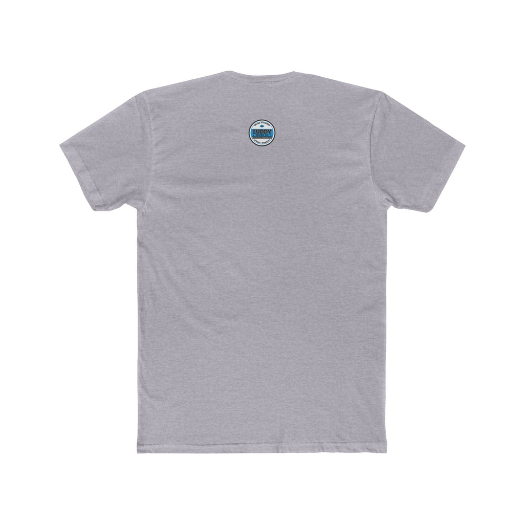 Gray cotton tee shirt with satire sprite logo design on the back, casual and comfortable style