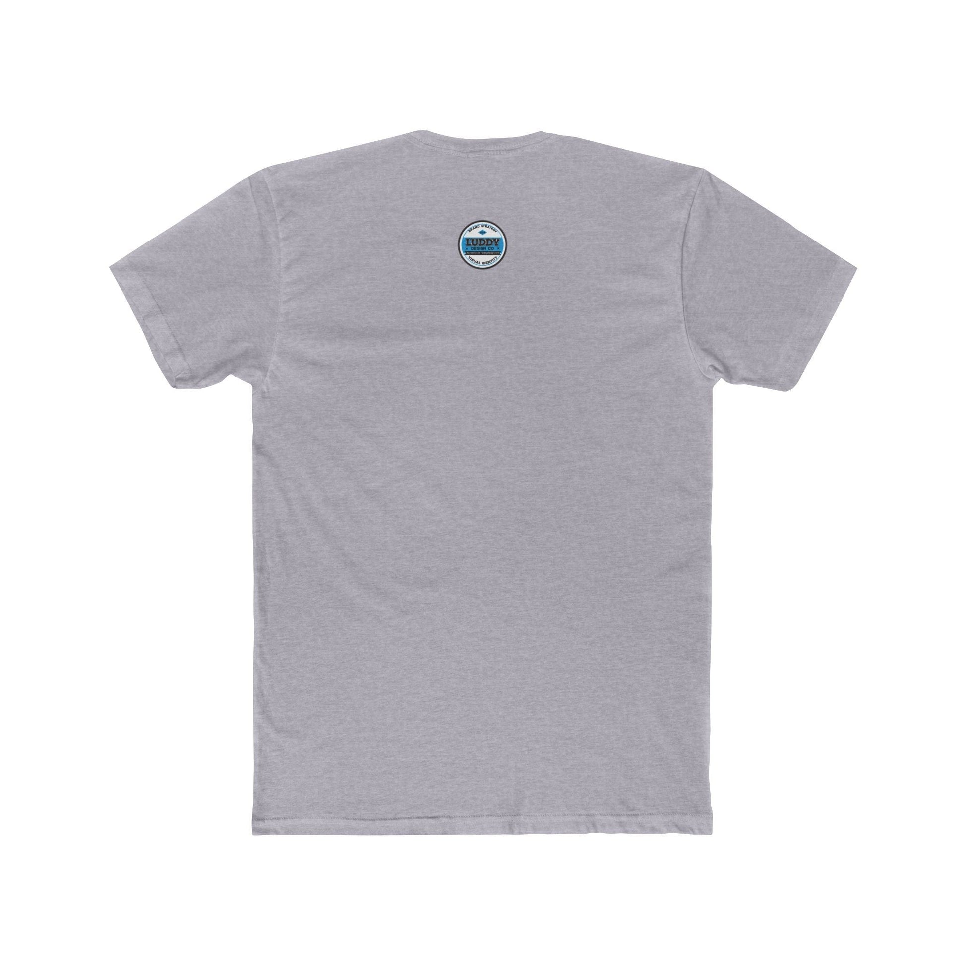 Gray cotton tee shirt with satire sprite logo design on the back, casual and comfortable style